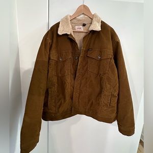 Wrangler MENS SHERPA CORDUROY TRUCKER JACKET size XL